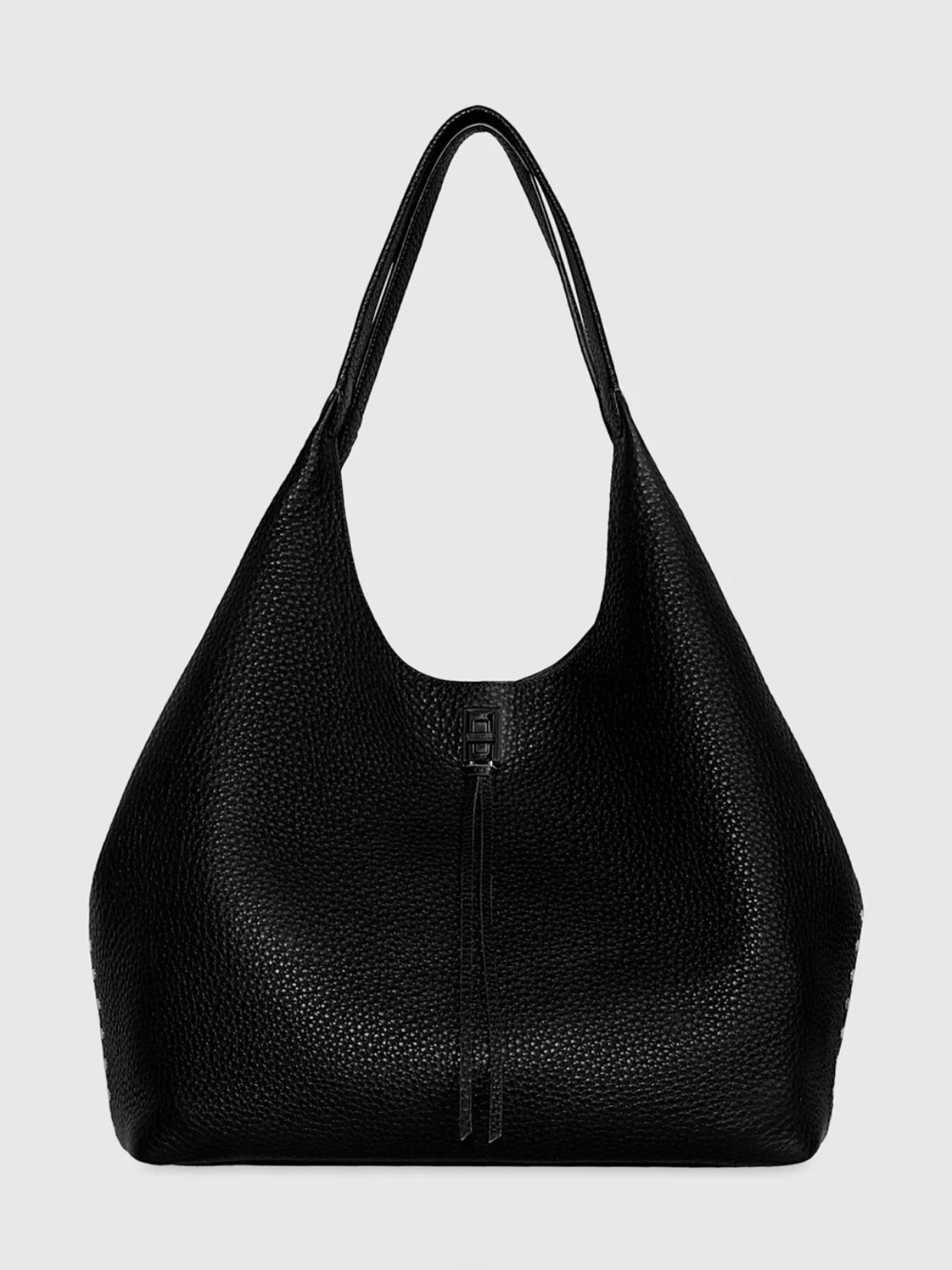 Rebecca Minkoff Darren Signature Carryall Black Pebbled Leather Shoulder Hobo